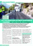 Un retraitement au liant hydraulique routier sur une route de montagne