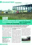 Du traitement en place au liant hydraulique routier sur 3 hectares d'aire de stockage de pneus