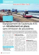 Élargissement de l’autoroute A10 : un retraitement en place sans émission de poussières