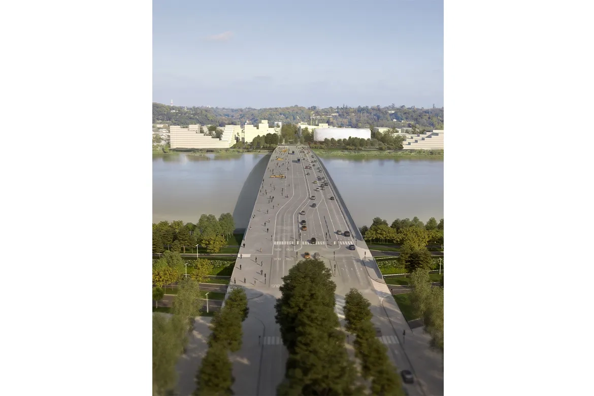 Pont Simone Veil sur la Garonne