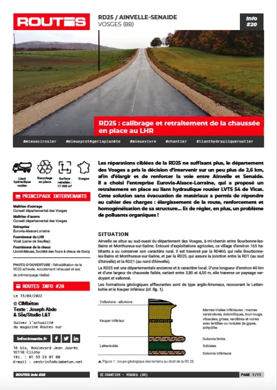 Routes 20 couverture